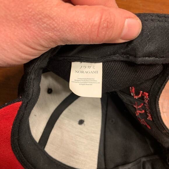 Noragami snapback Japanese anime hat cap black and red w eye graphic! - Picture 2 of 5